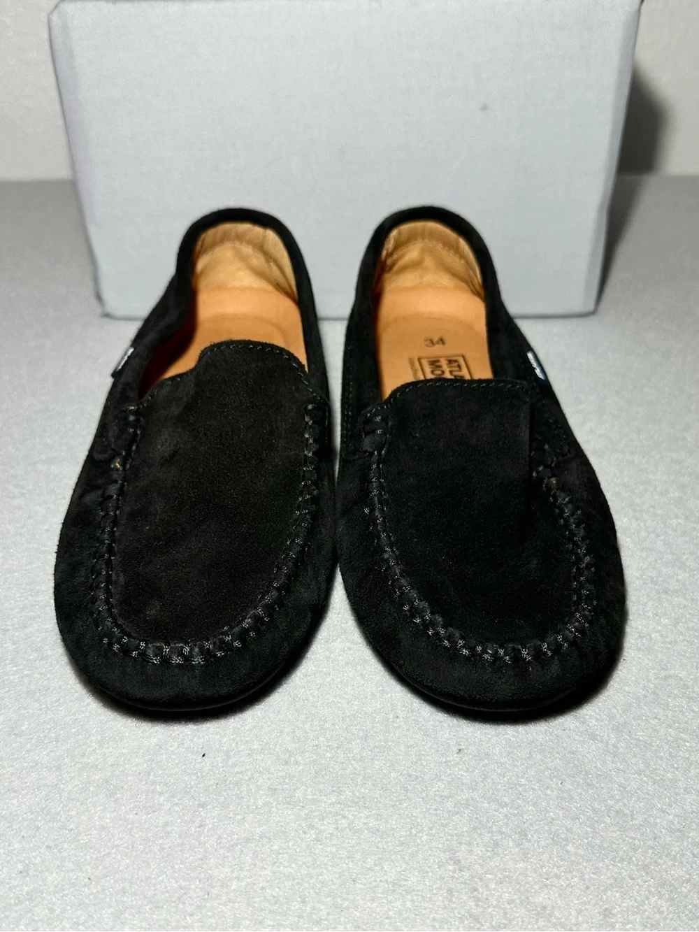 ATLANTA MOCASSIN BLACK SUEDE LOAFER